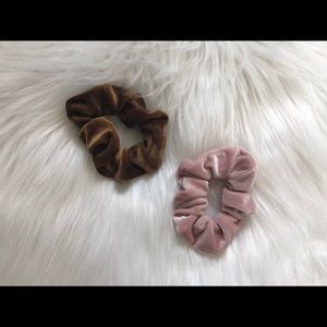 Two Velvet Scrunchies